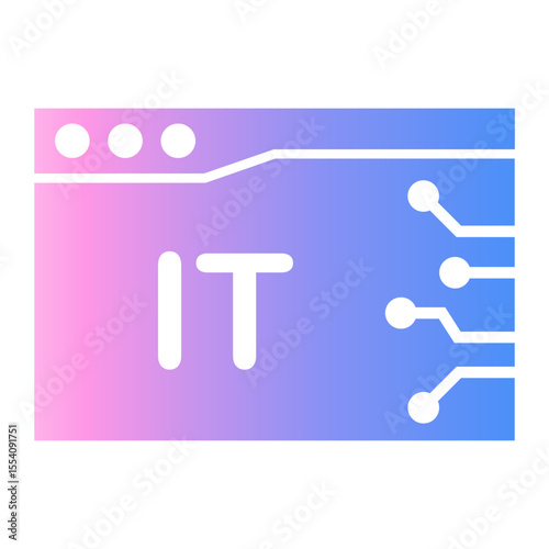 it service Gradient icon