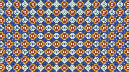 Modern floral authentic Seamless Pattern for home textile and fashion.