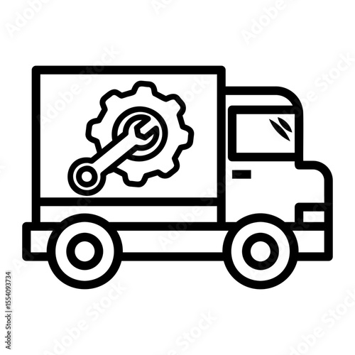 truck Line Icon