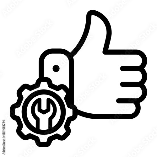 customer satisfaction Line Icon