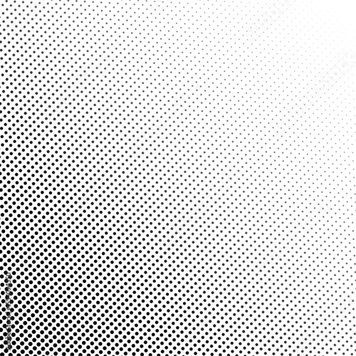 Minimalist small dots  Black and white halftone pattern background