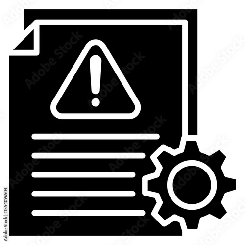 Contingency Plan glyph, mini illustration icon. use for modern concept, print, UI, UX kit, web and app development. Vector related to risk management, business, finance.