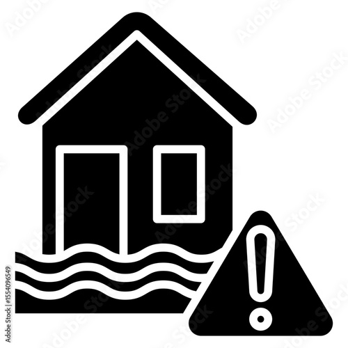 Crisis Plan glyph, mini illustration icon. use for modern concept, print, UI, UX kit, web and app development. Vector related to risk management, business, finance.
