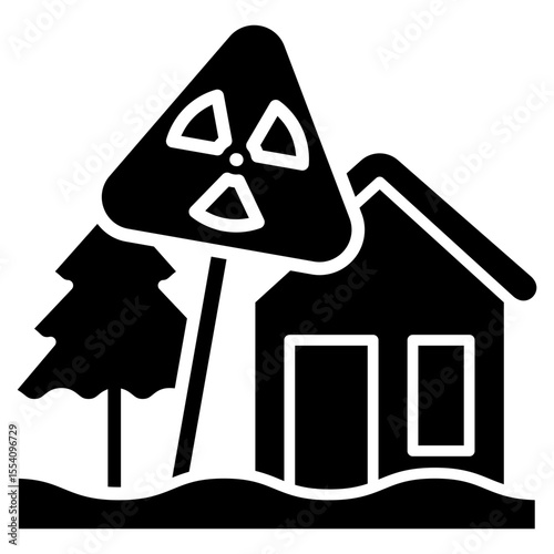 Exposure glyph, mini illustration icon. use for modern concept, print, UI, UX kit, web and app development. Vector related to risk management, business, finance.