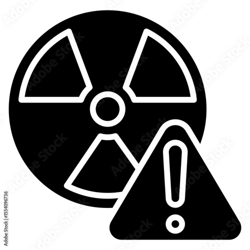 Exposure glyph, mini illustration icon. use for modern concept, print, UI, UX kit, web and app development. Vector related to risk management, business, finance.