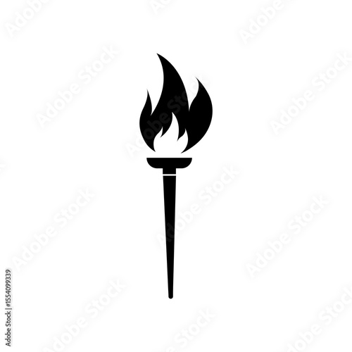 torch icon isolated sign symbol vector, trendy style illustration for web and app..eps
