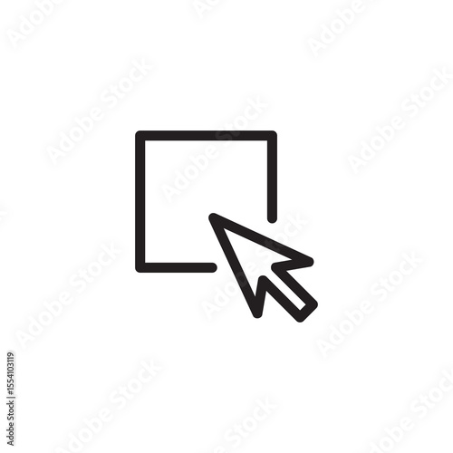 select all icon isolated sign symbol vector, flat black linear illustration for web and app..eps