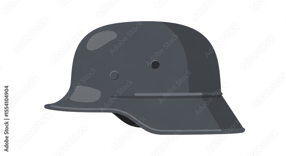 Fototapeta premium German Stahlhelm Helmet Isolated Illustration