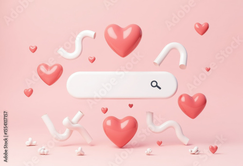 floating hearts