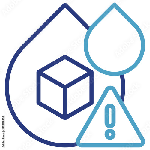 The sugar and blood warning symbol icon is specifically designed for diabetes sufferers to not consume sugar which will harm their blood.