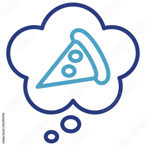 Single icon shows the desire to consume foods high in sugar in the context of a diet, indicating temptation or desire for unhealthy foods.