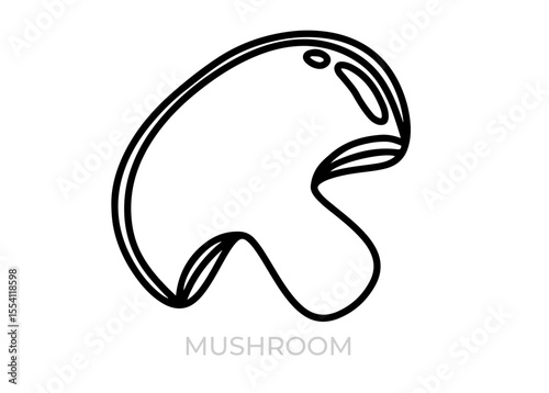 vector image of an mushroom