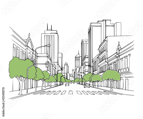 Line Art of Avenida Atlântica, Recife