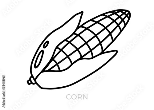 hand drawn vector illustration of a Corn icon