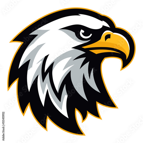 Eagle head mascot logo