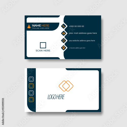 Corporate Visiting Card template, Professional Identity Card Layout, Modern Business Card Template, business card template,