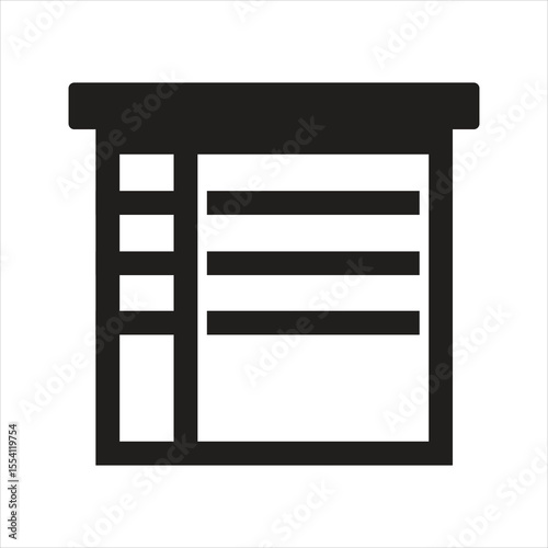 Window blinds icon. window shutter icon