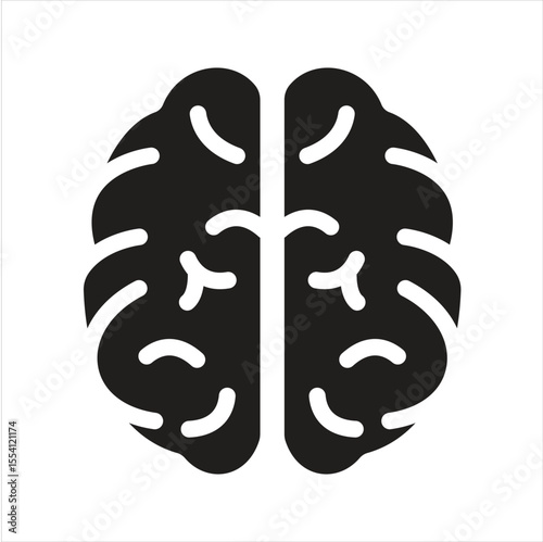 Brain icon. Brainstorming icon