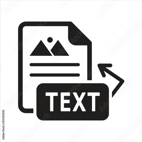 Text to image icon