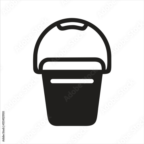 Bucket icon. Paint bucket icon