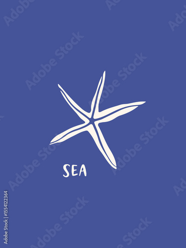 Hand drawn Mediterranean style poster