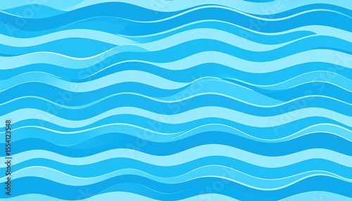 Abstract blue water wave pattern creating a serene and calming background