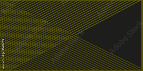 3D black yellow techno abstract background overlap layer on dark space with glowing lines decoration. Modern graphic design element squares style concept for web, poster, flyer, card or brochure cover