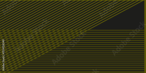 3D black yellow techno abstract background overlap layer on dark space with glowing lines decoration. Modern graphic design element squares style concept for web, poster, flyer, card or brochure cover