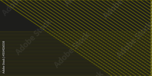 3D black yellow techno abstract background overlap layer on dark space with glowing lines decoration. Modern graphic design element squares style concept for web, poster, flyer, card or brochure cover