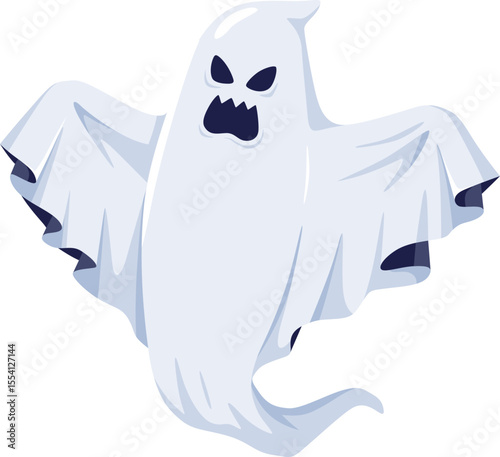 Angry Ghost Halloween Character

