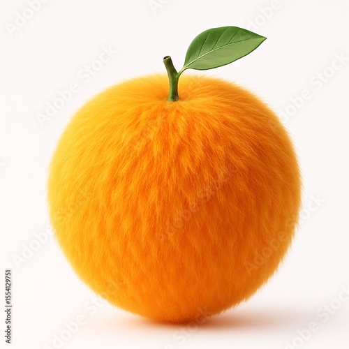 Orange fruit with a hairy surface