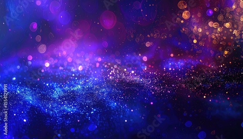 Colorful Abstract Background with Sparkles and Bokeh Effect