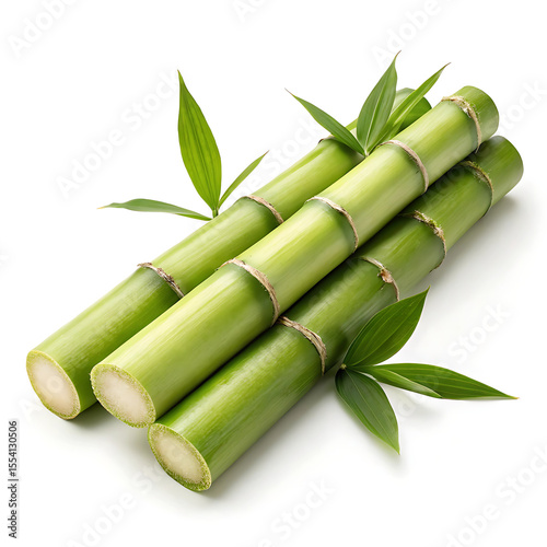 A fresh Bamboo Shoot is centrally displayed on a pure white background.