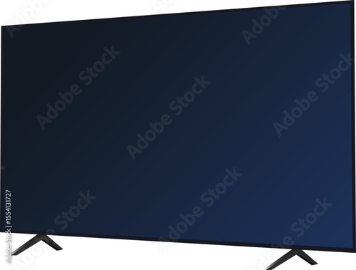 An LCD TV screen with a blank, empty frame serves as a versatile digital billboard for your advertising message or commercial display