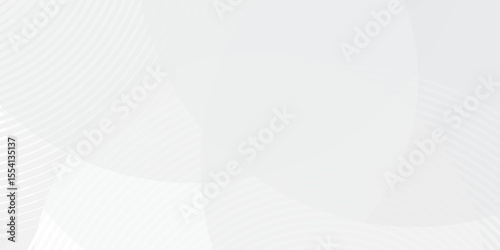 White geometric abstract background overlap layer on bright space with lines effect decoration.