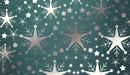 Snowflake wallpaper pattern