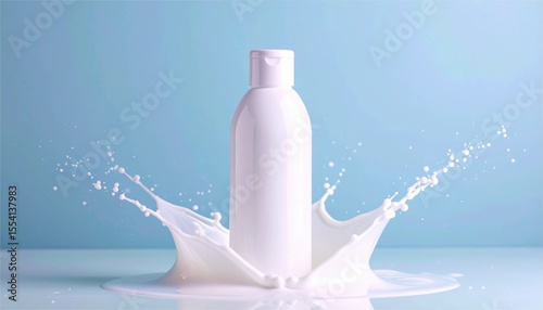 肌　美容　化粧品　容器　ボトル　瓶　スキンケア　飛沫　水　化粧水　美容液　乳液　美白　コスメ