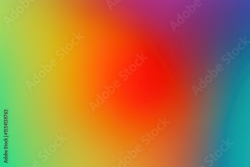 A vivid gradient background with a bold red center, blending into yellow, green, and purple hues, perfect for modern designs, digital art, or vibrant creative projects