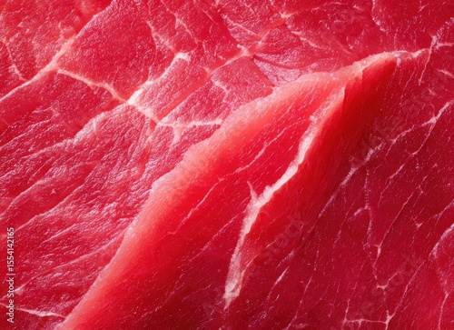 raw beef marbling texture top view on white background