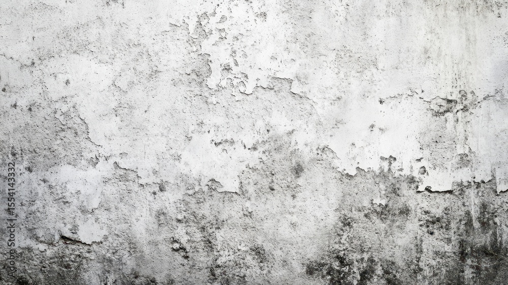 Fototapeta premium Aged plaster wall texture in grayscale.