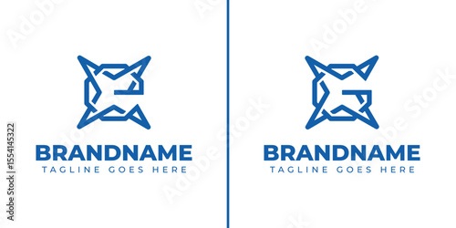 Letter E or G Star Logo, symbolizing excellence, ambition, and standout identity