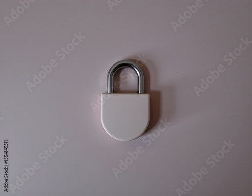 the image shows a solitary object dominating the frame, it is a security device, centrally placed on a background
