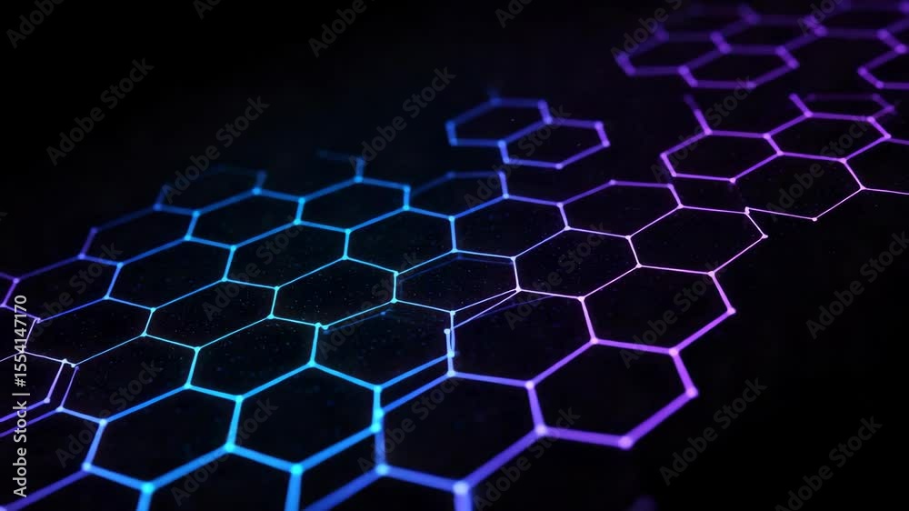 Abstract hexagonal network design