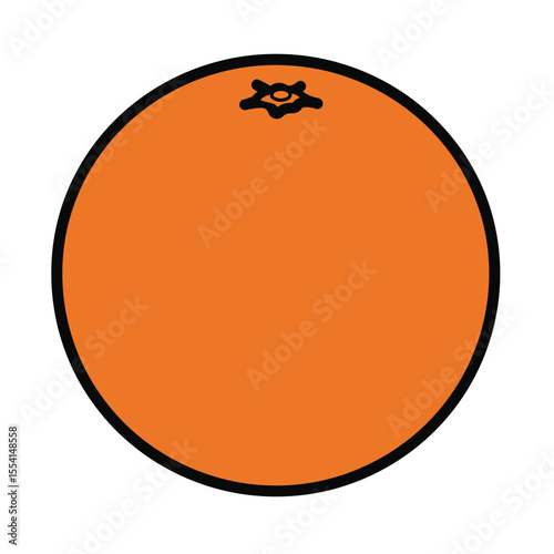 orange button with shadow