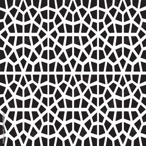 Vector islamic pattern. Vector symmetrical arabic islamic pattern background
