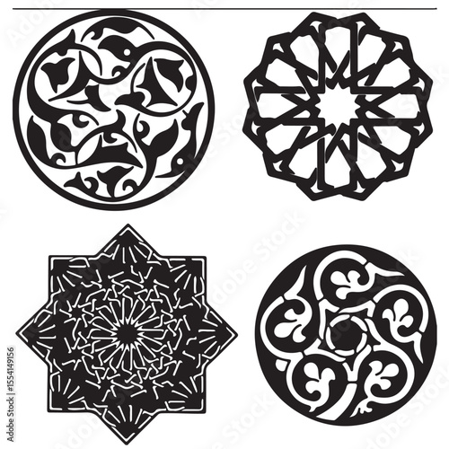 Traditional Middle Eastern / Islamic Patterns - Vector
