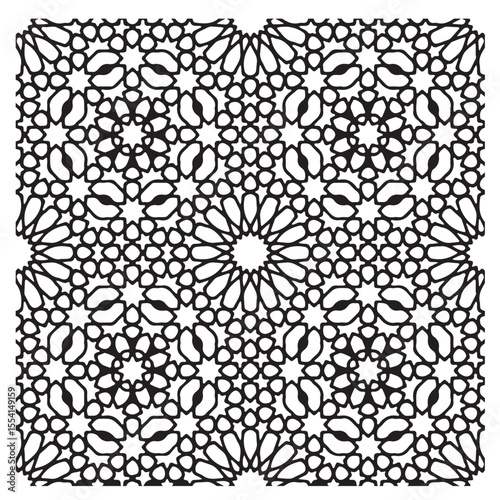 black and white seamless pattern