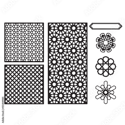 Traditional Middle Eastern / Islamic Patterns - Vector
