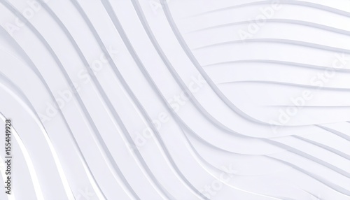 Abstract White Wave Background Design