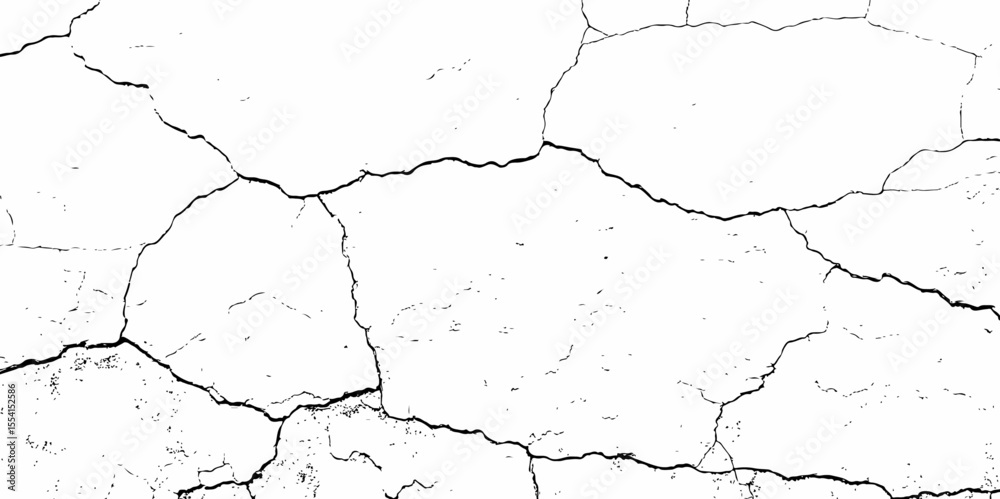 Obraz premium Abstract old wall grunge black and white concrete crack scratch in the pattern wall grunge texture background.